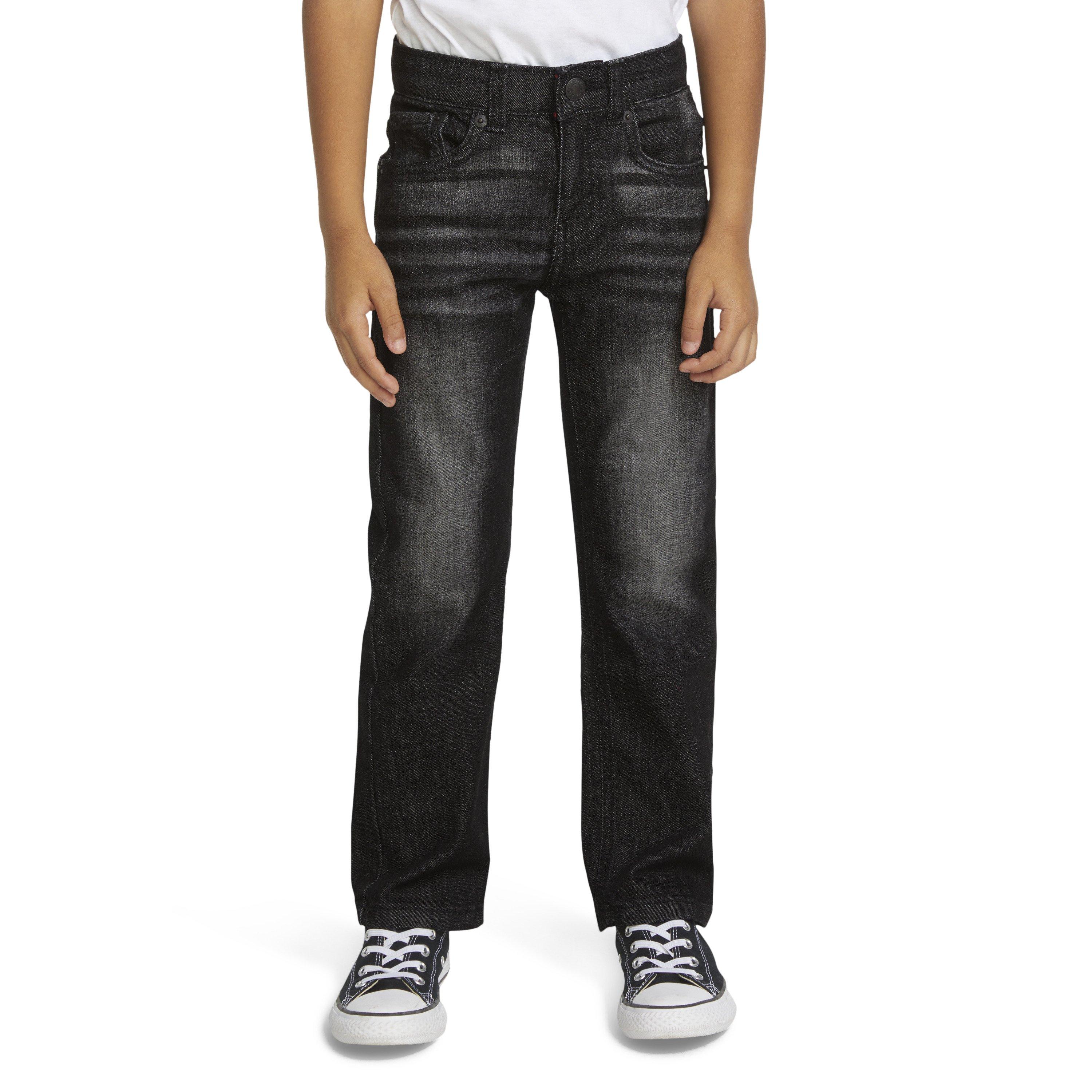 Levi's Little Boys' 514 Straight Fit Dark Grey Wash Denim Jeans - DARK GREY